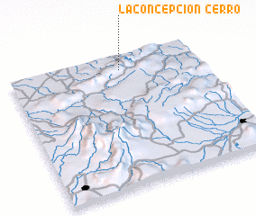 3d view of Cerro La Concepción